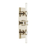 Booth & Co. Axbridge Nickel 3 Outlet 3 Handle Thermostatic Shower Valve